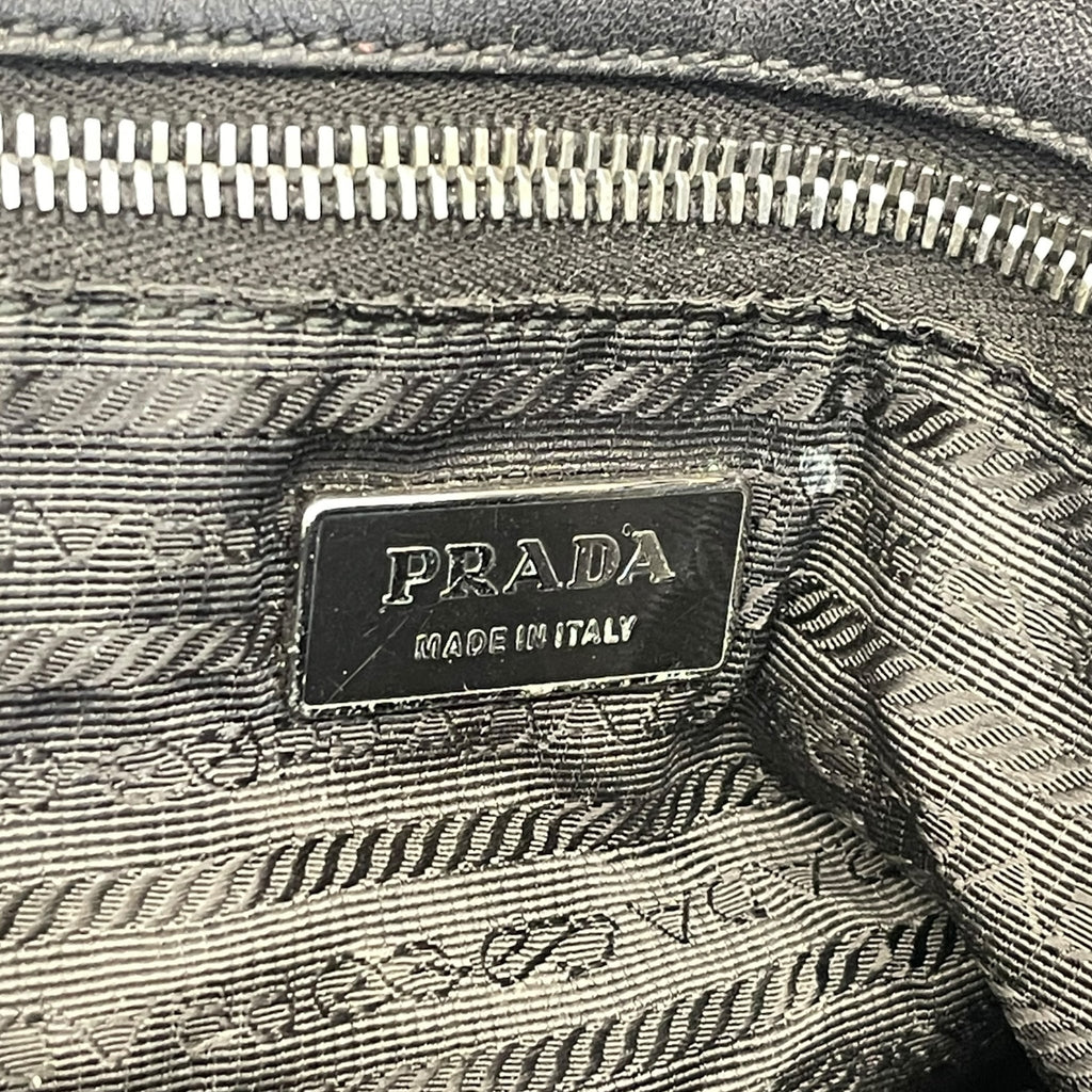 Prada Black Tessuto Gaufre Nylon Shoulder Bag