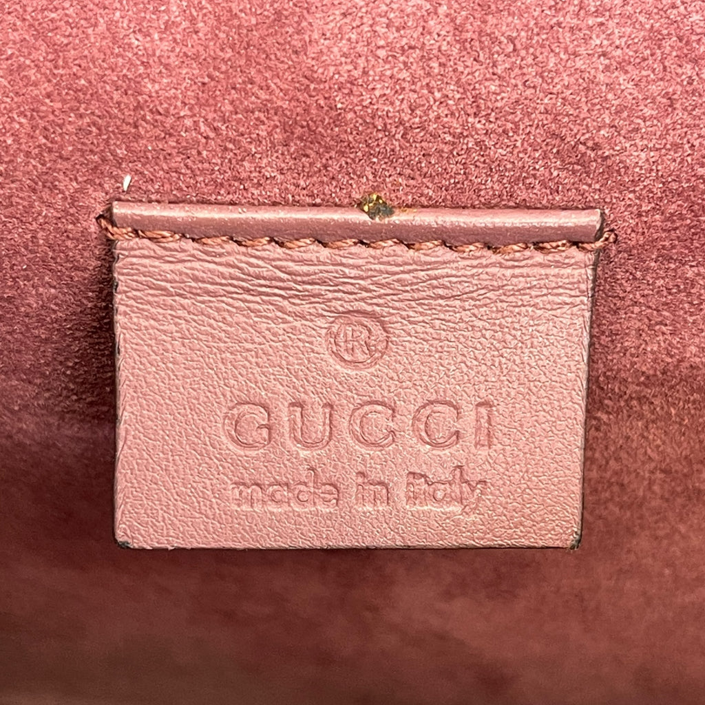 Gucci Dionysus Small Shoulder Bag GG Supreme Blooms Print Maroon Suede