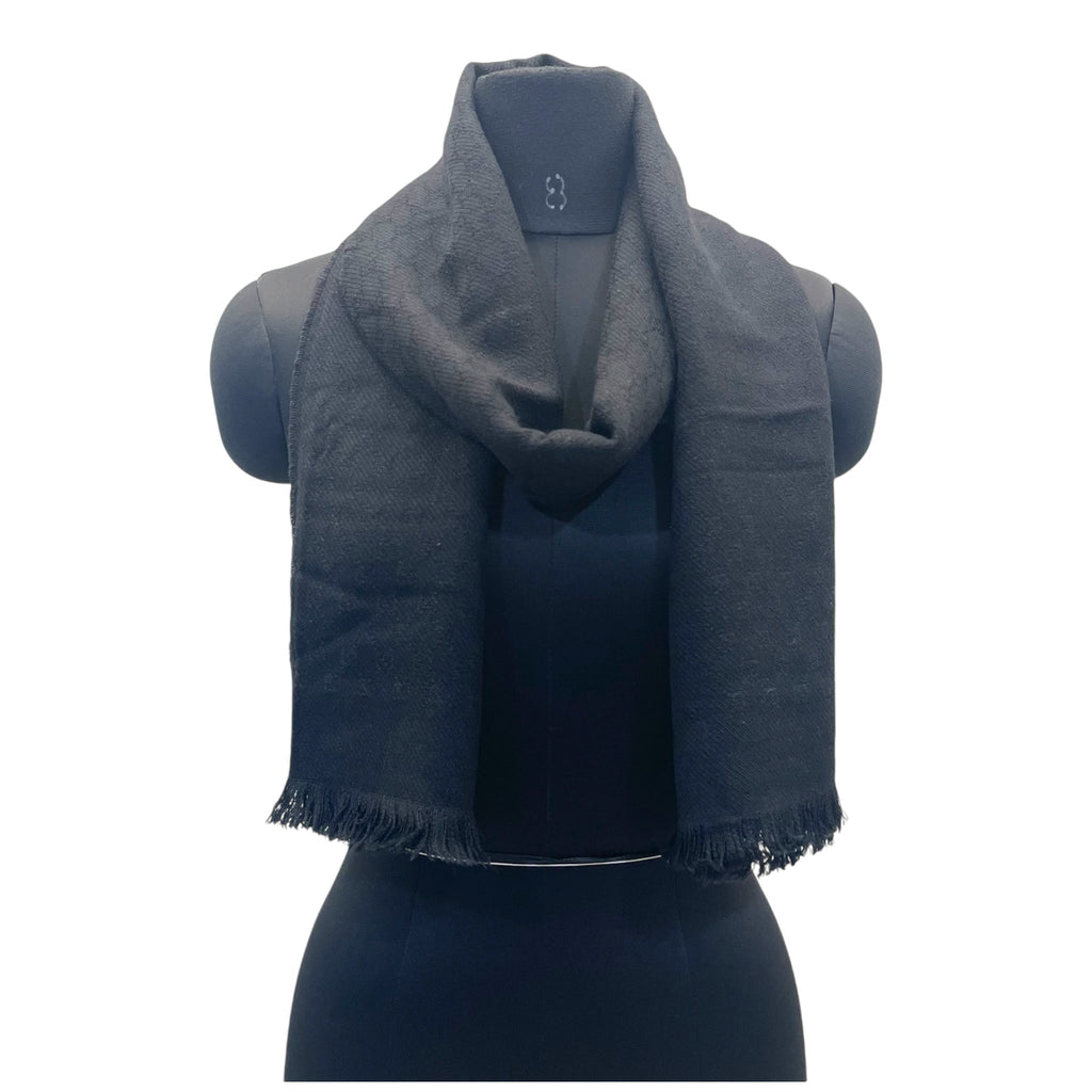 Gucci GG Silk Cotton Jacquard Shawl