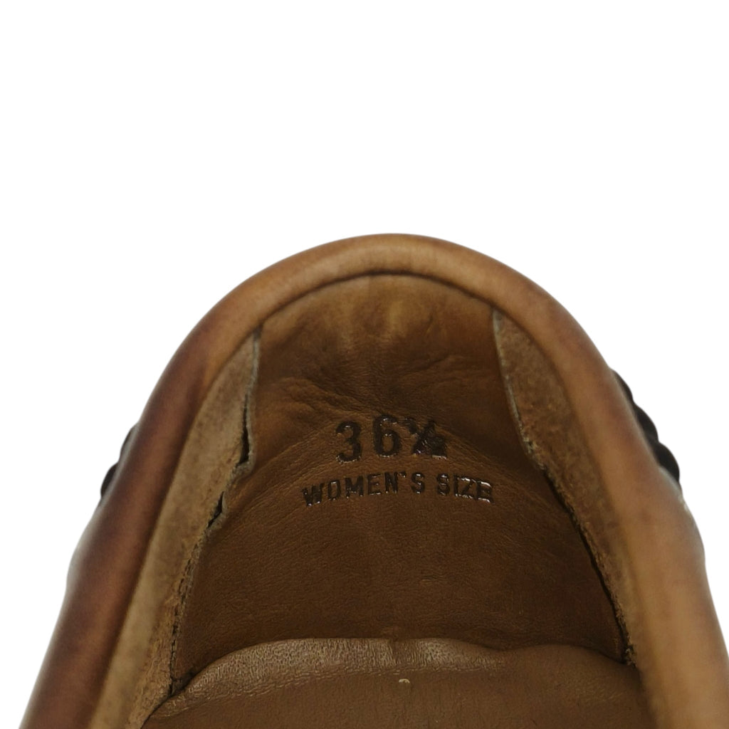 Tod's Gommini Bow Brown Leather Women Loafers EU 36.5