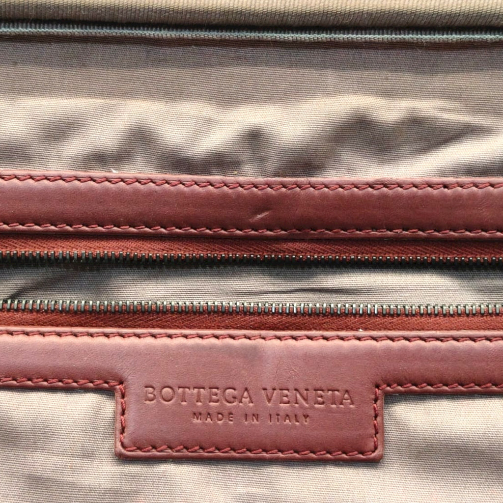 Bottega Veneta Trolley VN Leather Suitcase Red