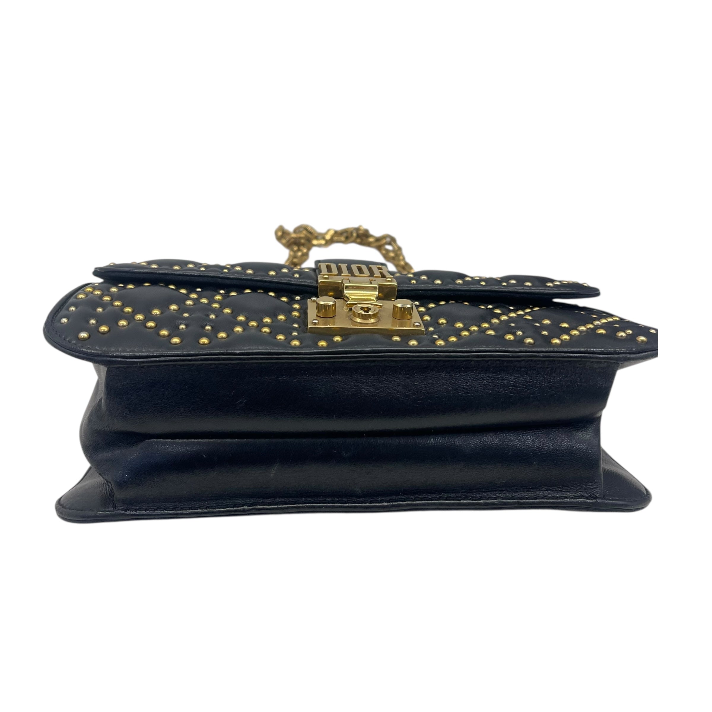 Dior Black Leather Dioraddict Flap Shoulder Bag