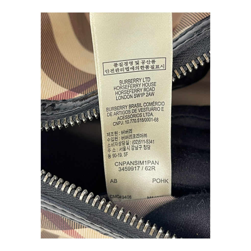 Burberry Beige Nova Check PVC Chester Boston Bag