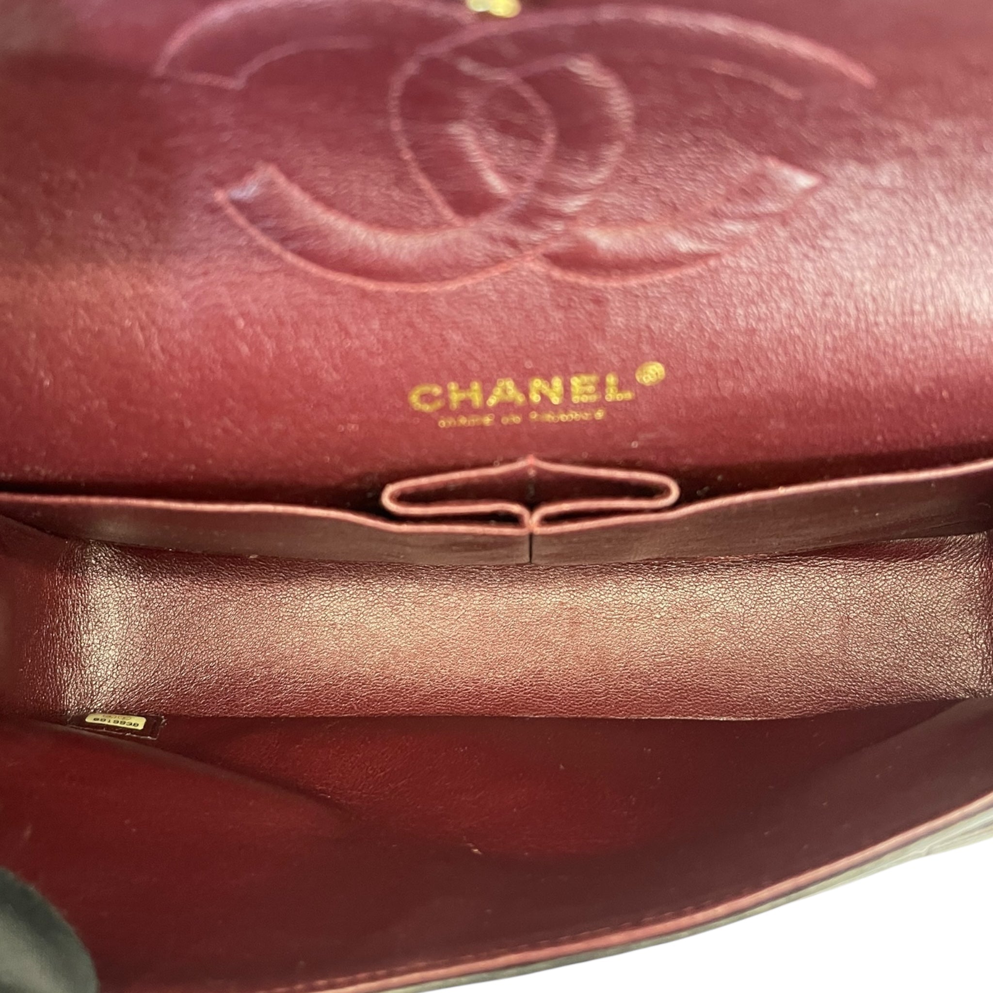Chanel Classic Medium Double Flap Bag Black Lambskin