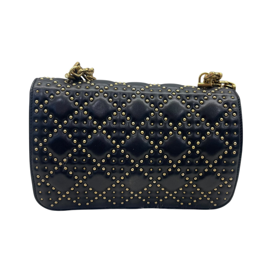 Dior Black Leather Dioraddict Flap Shoulder Bag