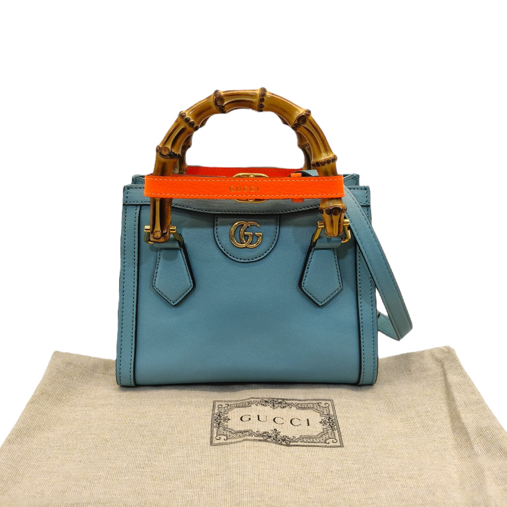 Gucci Mint Green Mini Diana Tote
