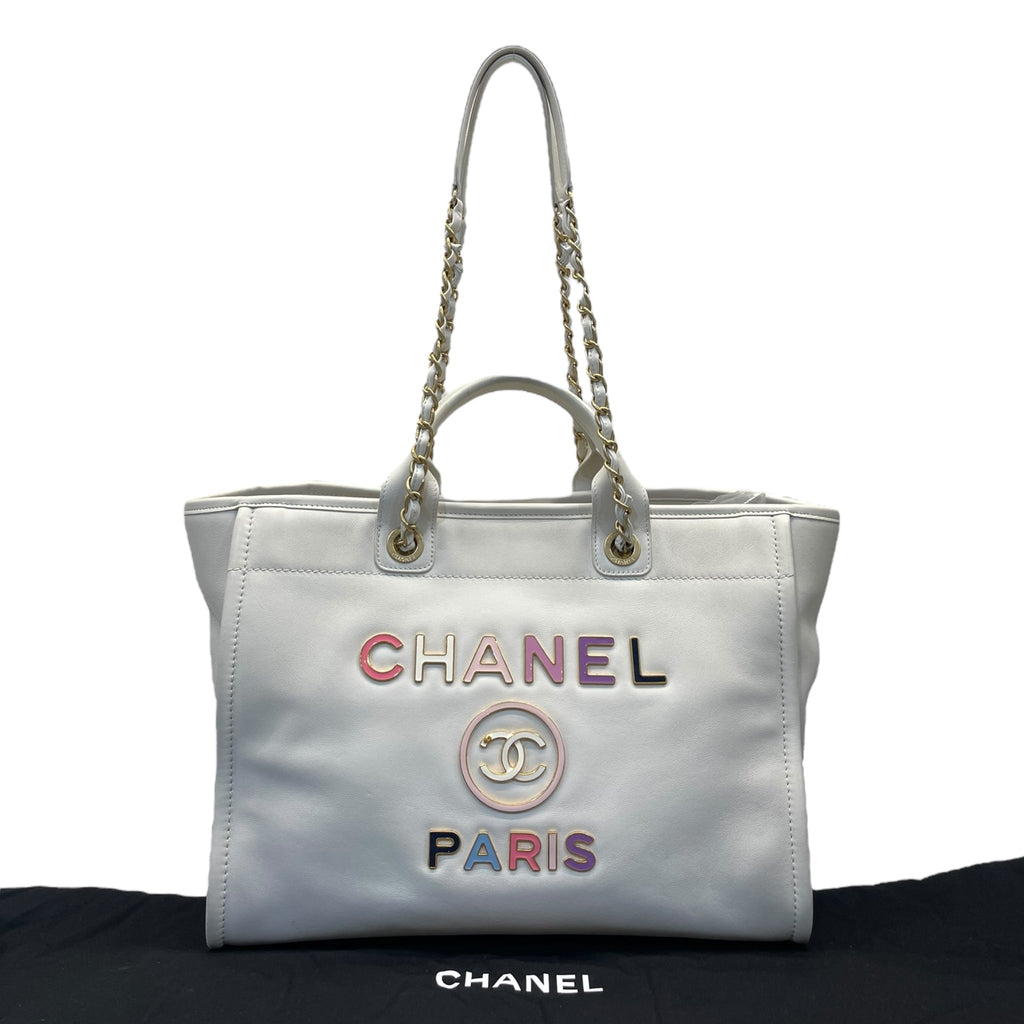 Chanel Deauville 2022 Enamel Medium Tote Bag