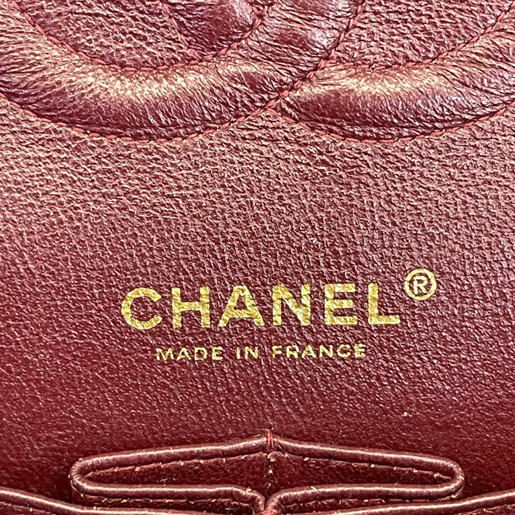 Chanel Classic Medium Double Flap Bag Black Lambskin