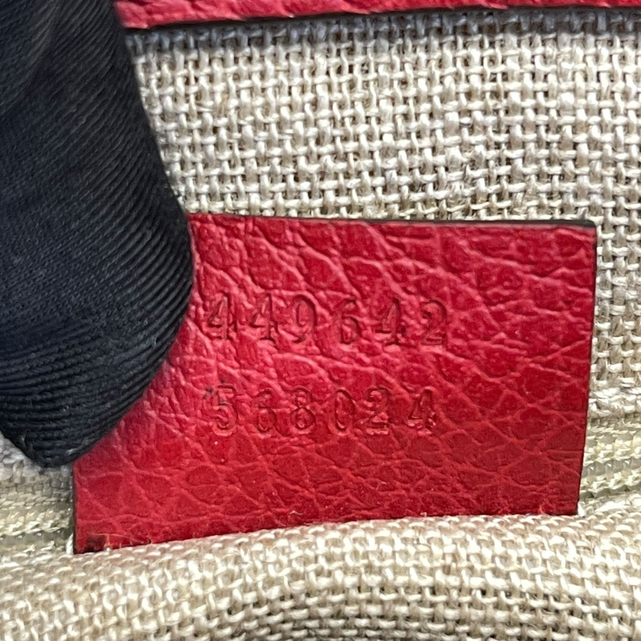 Gucci Bamboo Tassel Tote Red Leather
