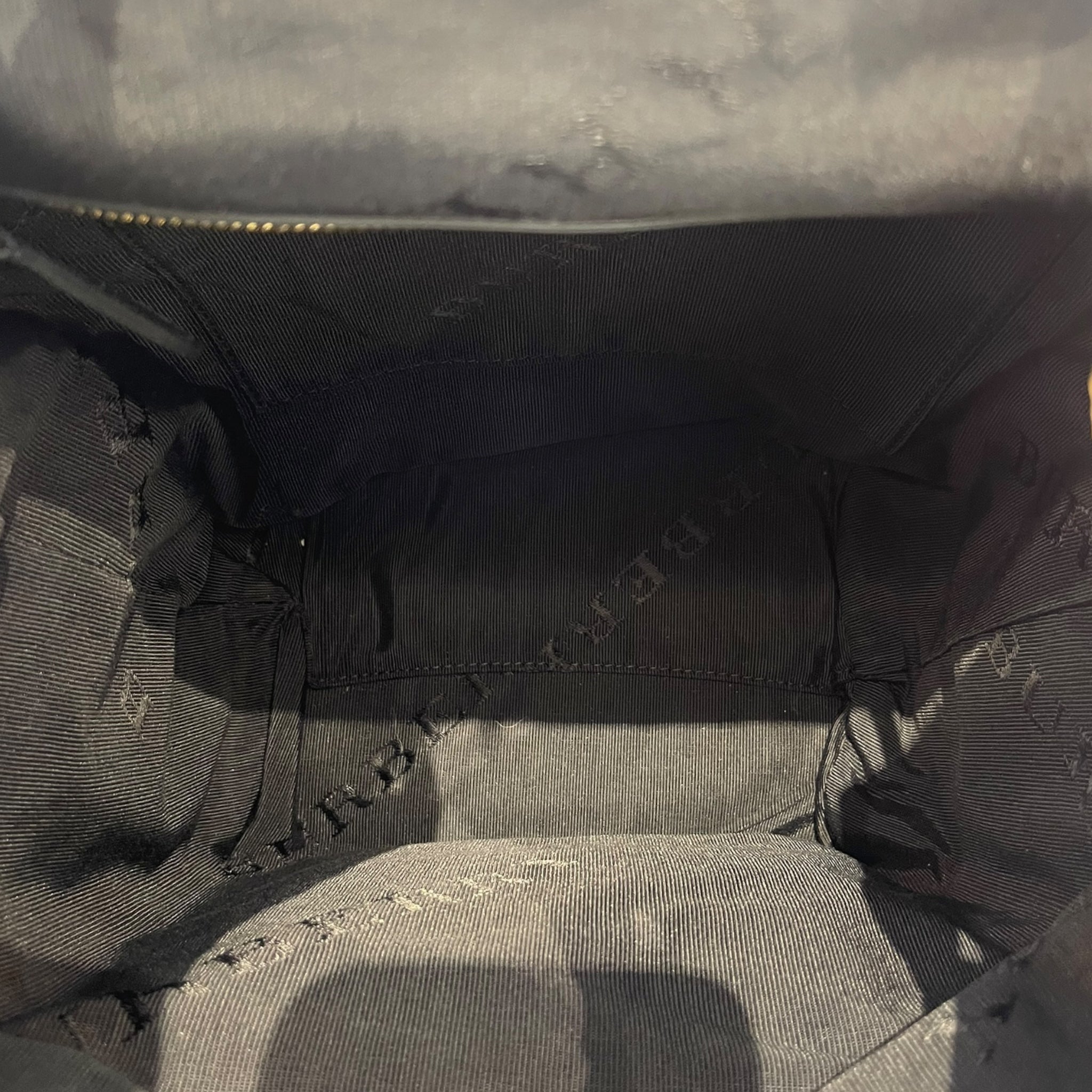 Burberry Rucksack Backpack Beige Nylon/Leather