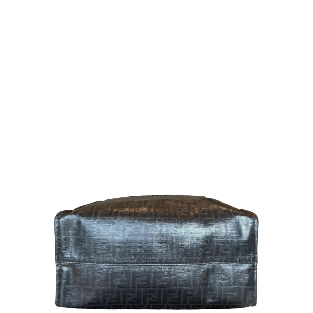 Fendi Zucca Coated Canvas Mania Shopping Tote