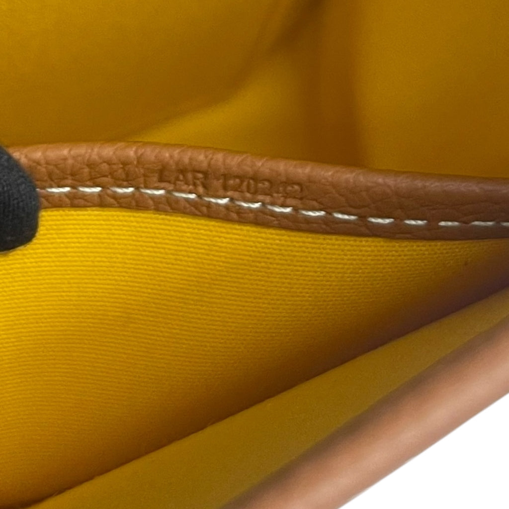 Goyard Belvedere Black/Tan Canvas PM Bag