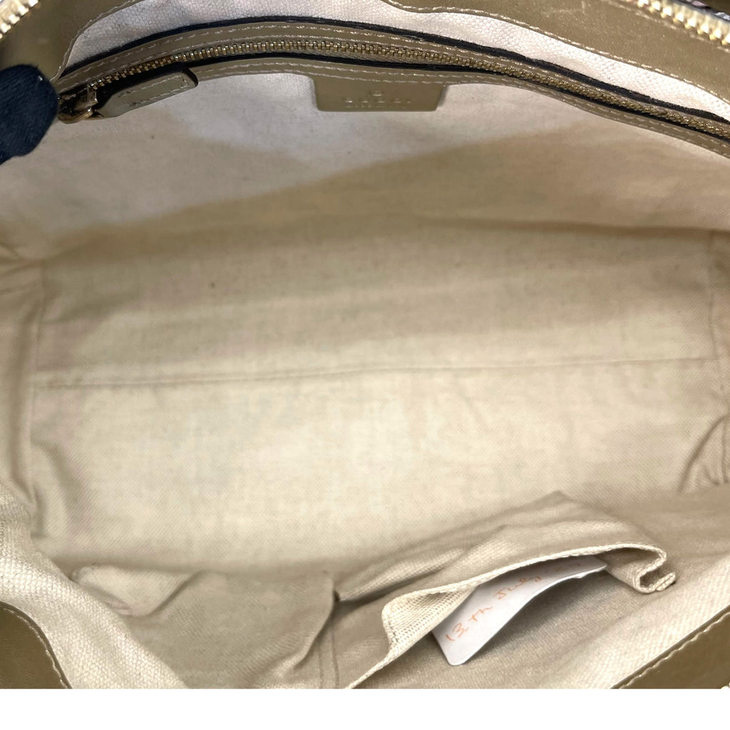Gucci Gold Leather Guccissima Mayfair Tote Bag