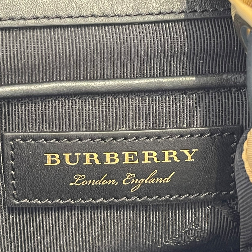 Burberry Rucksack Backpack Beige Nylon/Leather