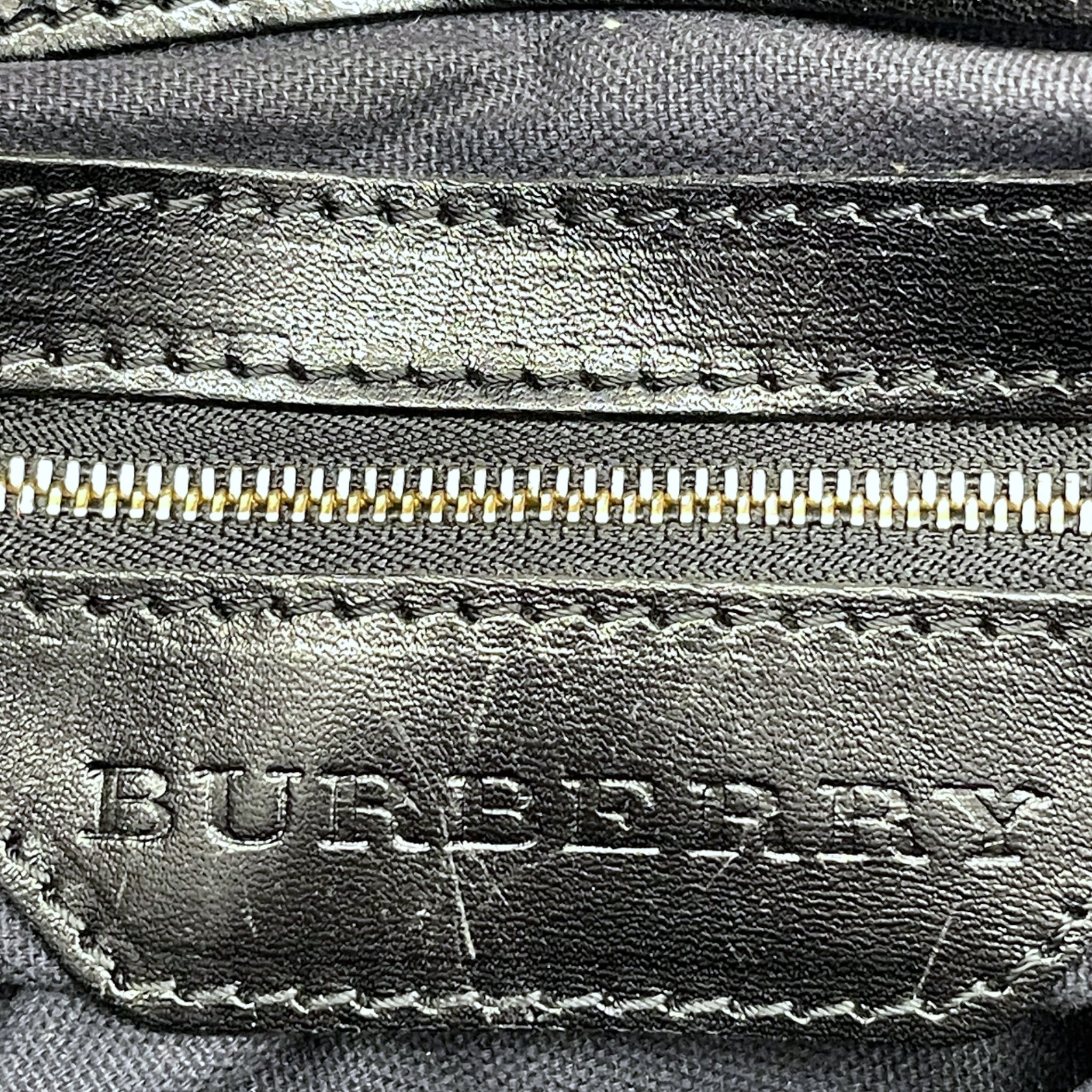 Burberry Medium Bridle Lynher Tote House Check/Leather