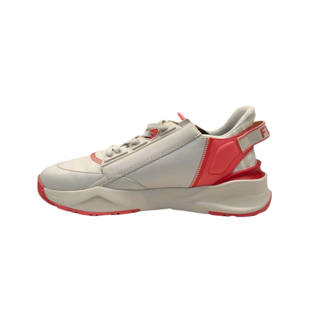 Fendi Pink/White Leather Fendi Flow Sneakers EU 40