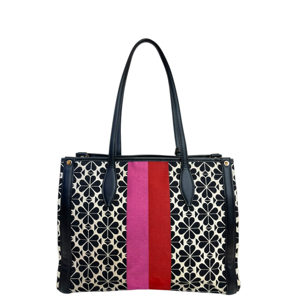 Kate Spade Flower Jacquard Stripe Market Medium Tote bag