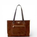 Coach Station Tote Bag Vintage Brown Suede