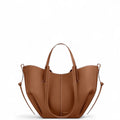 Polène Cyme Mini Camel Textured Leather
