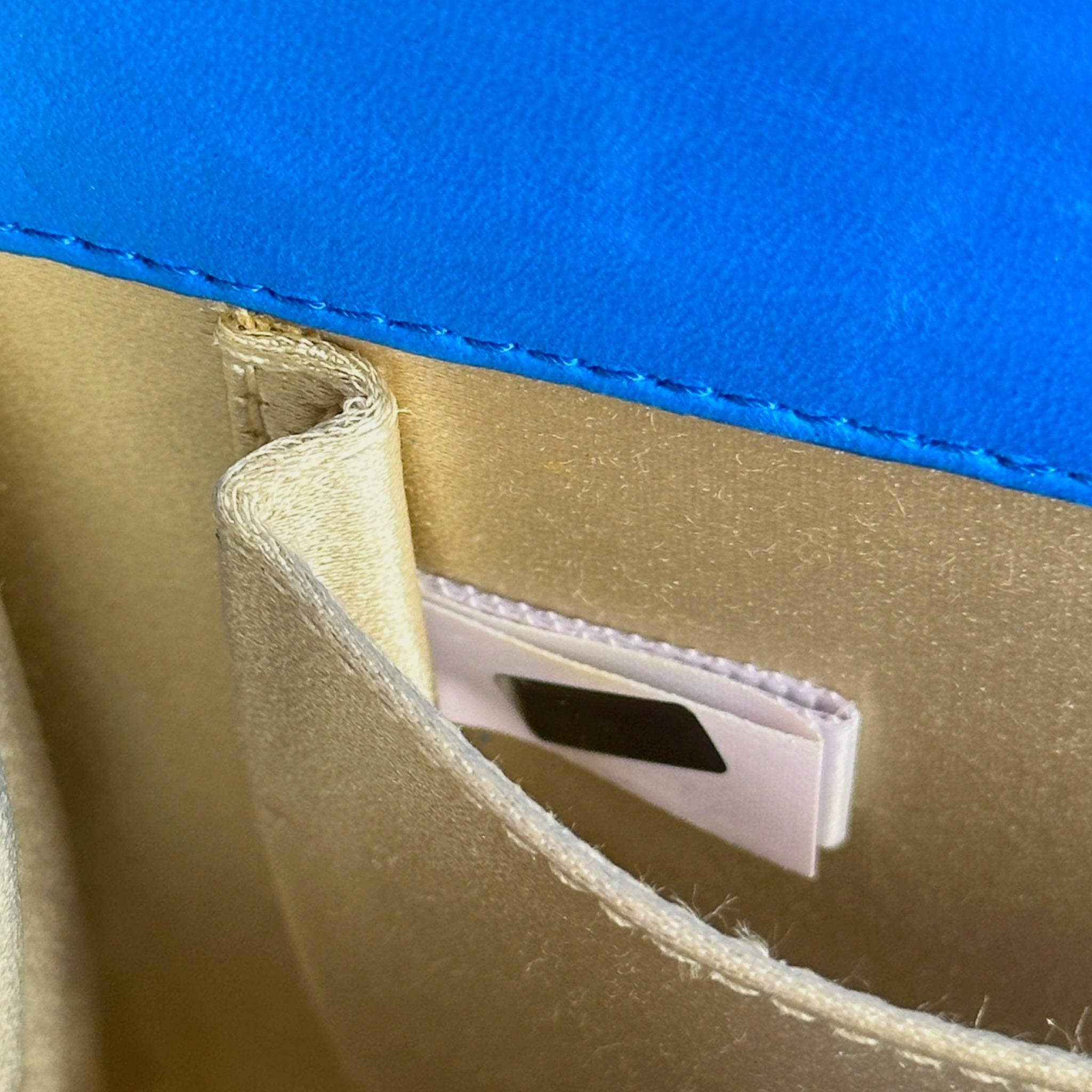 Jimmy Choo Candy Clutch Blue Glitter Acrylic