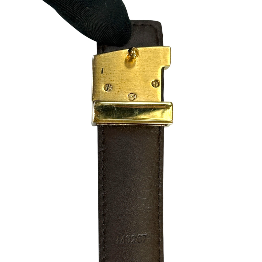 Louis Vuitton Iconic Reversible Belt Black Damier Ebene