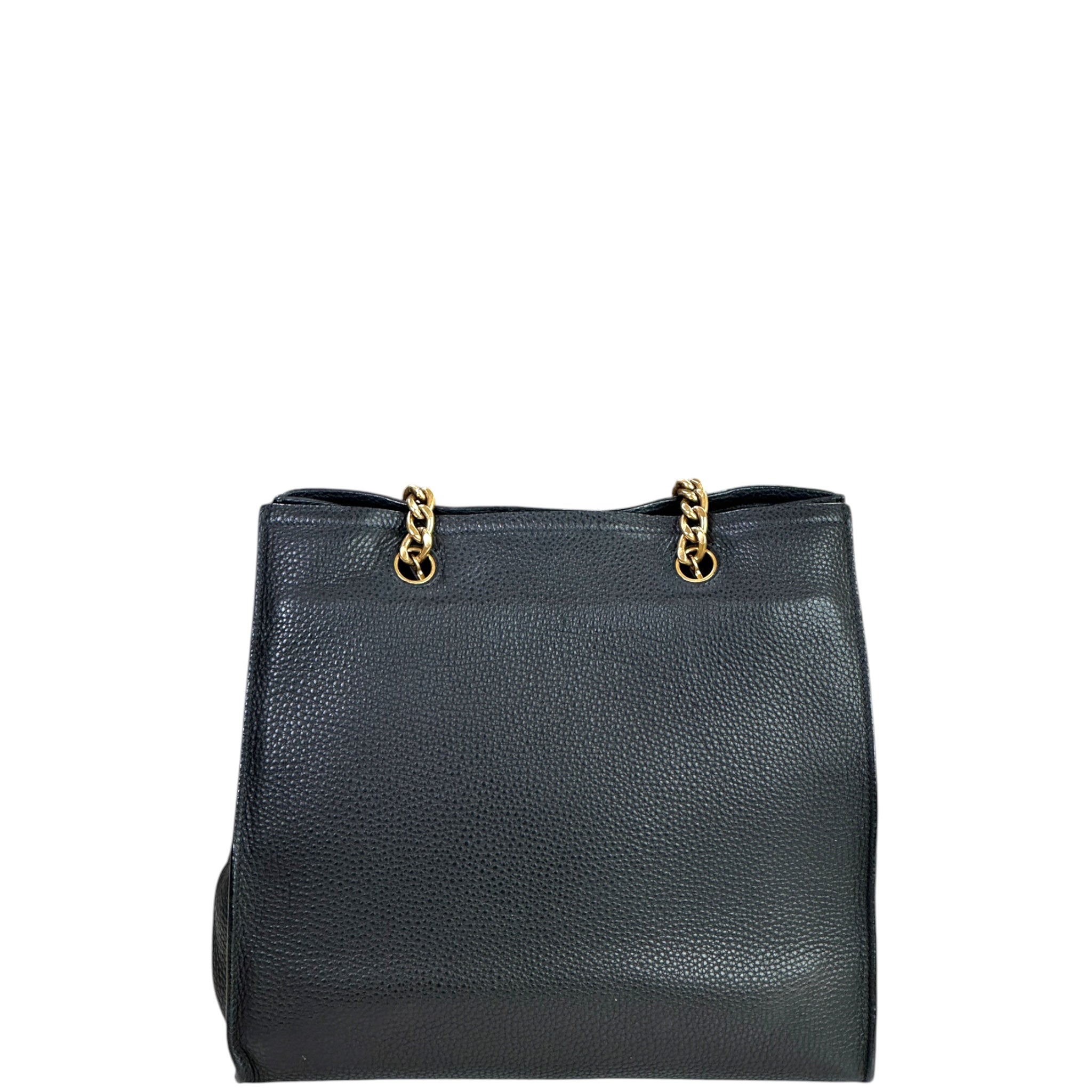 Prada Vitello Daino Leather Chain Shopper Tote