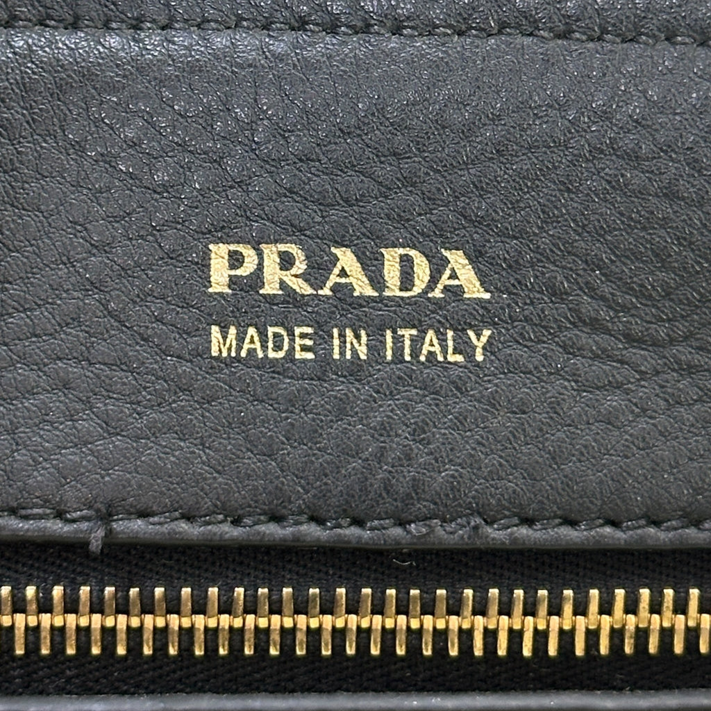 Prada Vitello Daino Leather Chain Shopper Tote