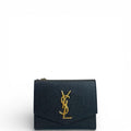 Saint Laurent Uptown Bi-fold Wallet Black Grain De Poudre Leather