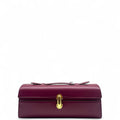 Savette Slim Symmetry Tote Plum Leather