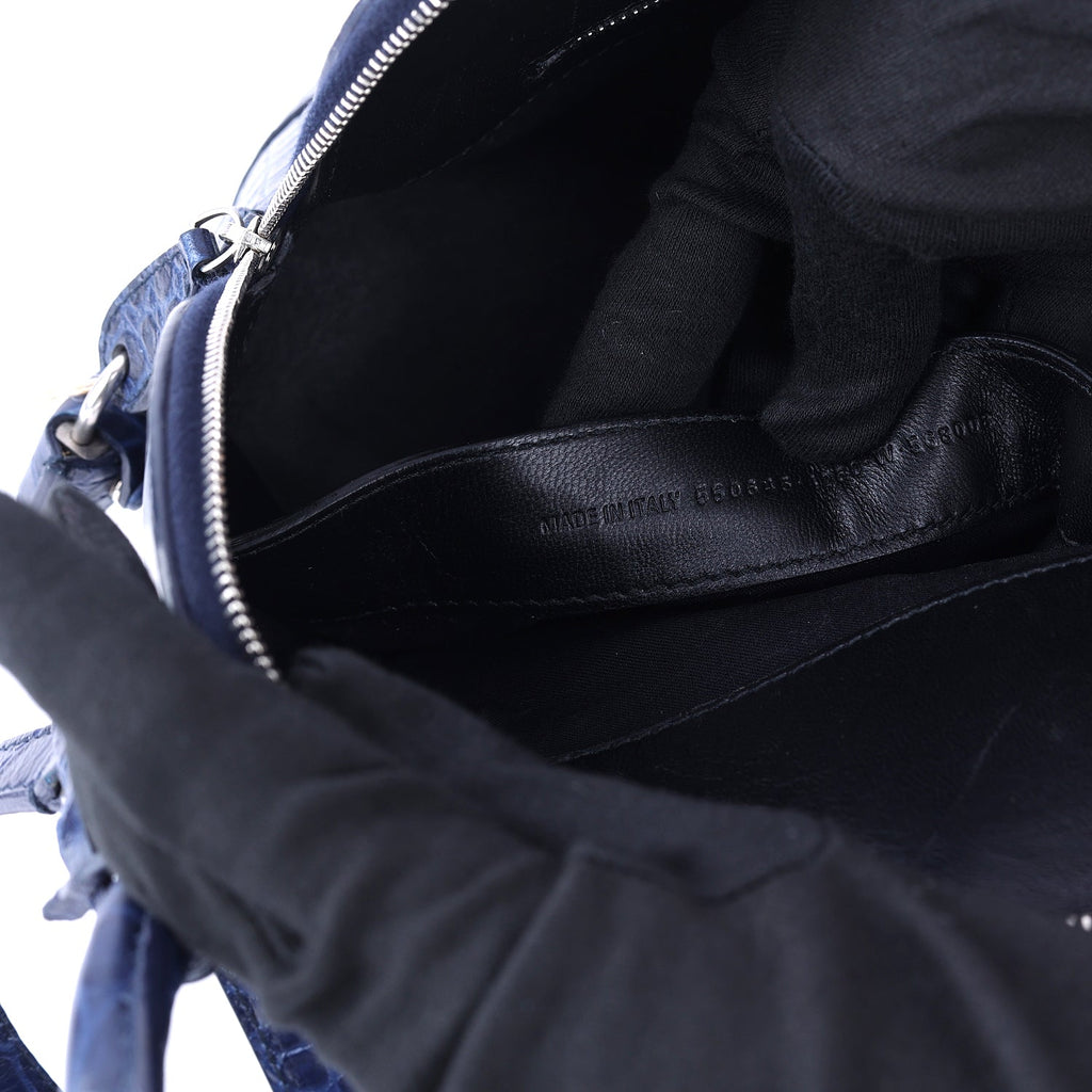 Calfskin Crocodile Embossed Bag