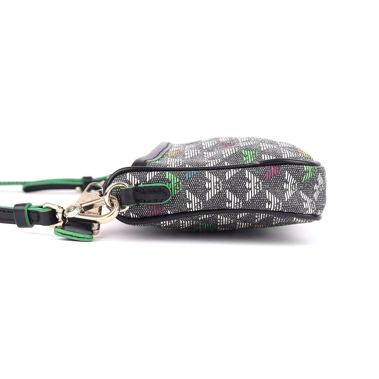 Emporio Armani Grey Multi-color Monogram Crossbody