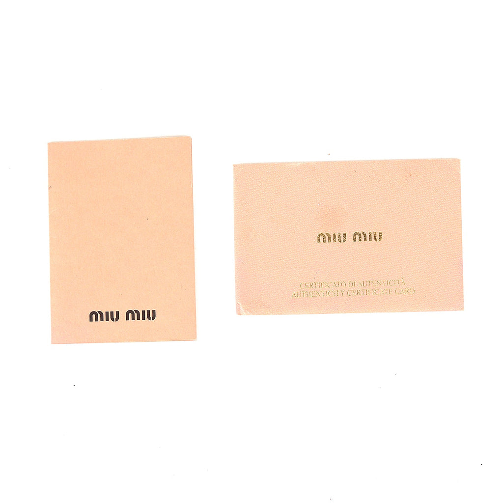 Miu Miu Pink Matelasse Nappa Leather Crystal Tote