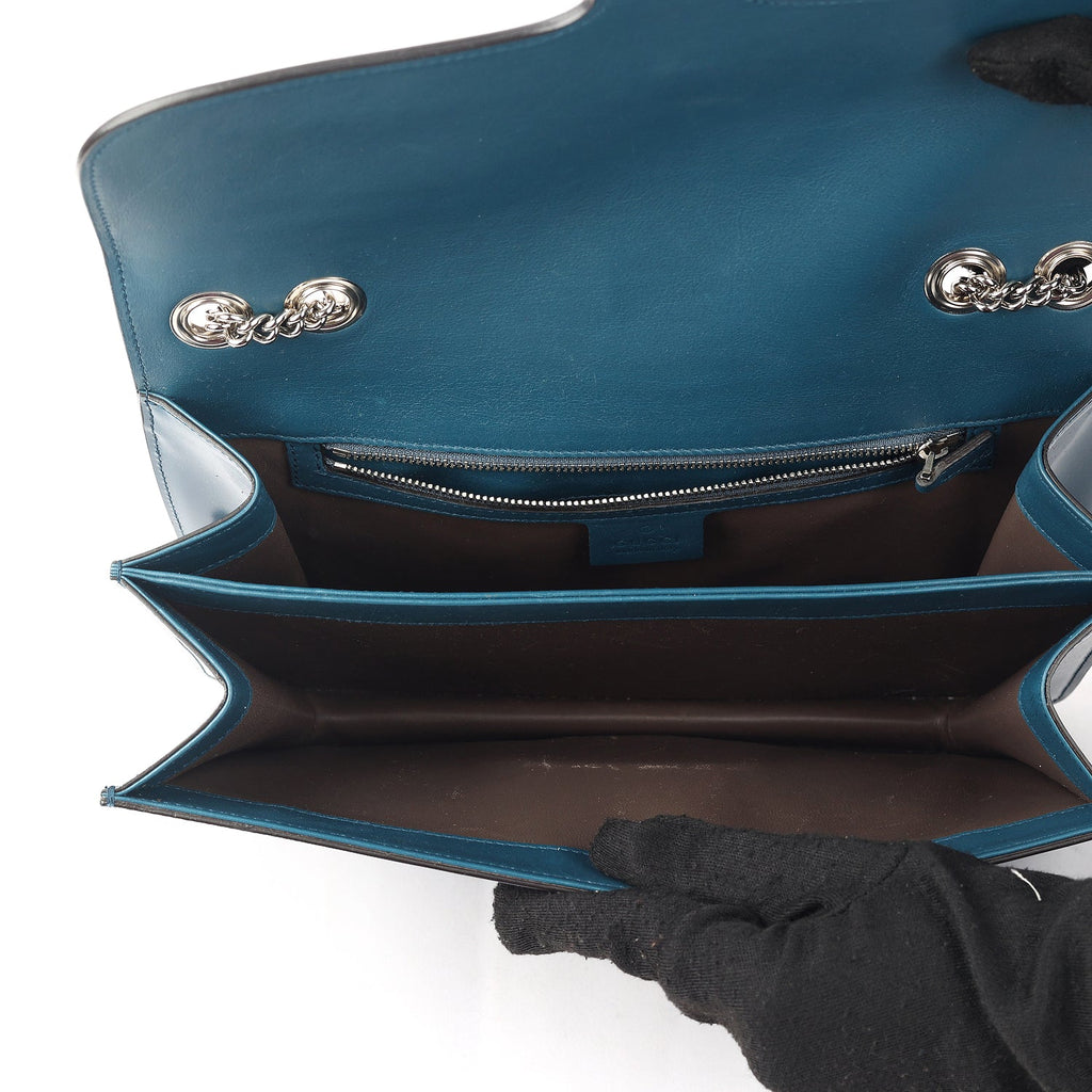 Gucci Patent Leather Interlocking GG Shoulder Bag