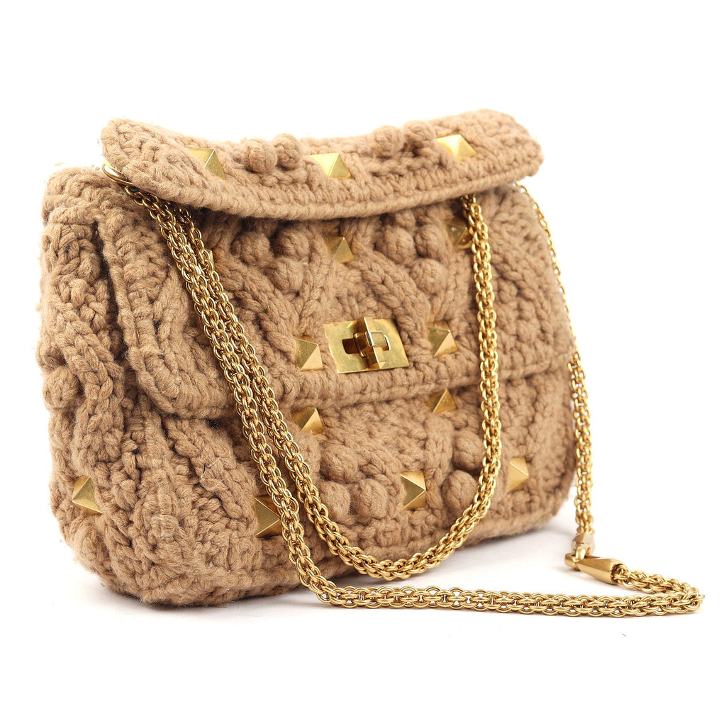Garavani Knitted Roman Stud Bag