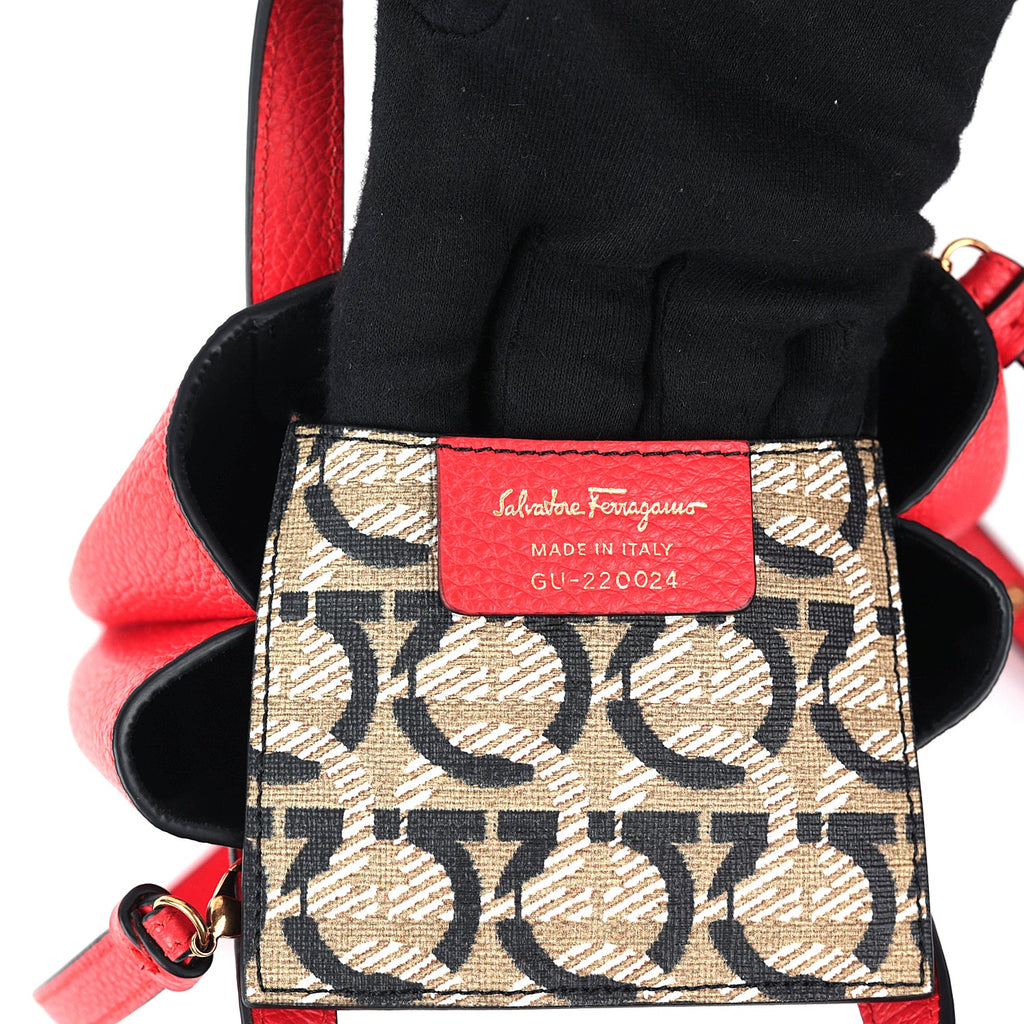 Salvatore Ferragamo Gancini Red Mini Bag