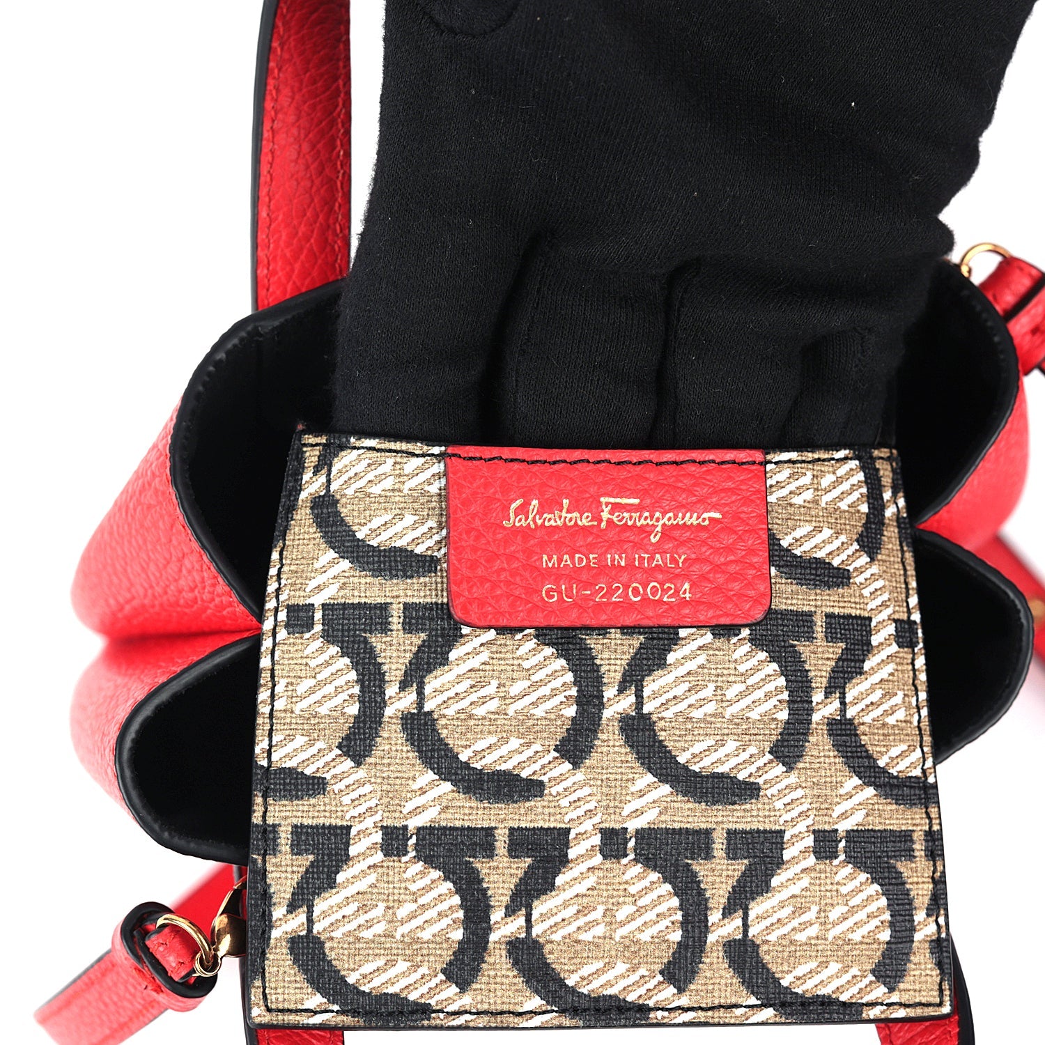 Salvatore Ferragamo Gancini Red Mini Bag