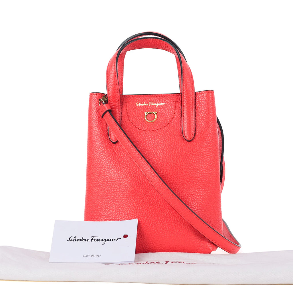 Salvatore Ferragamo Gancini Red Mini Bag