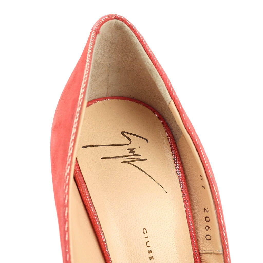 Giuseppe Zanotti Glitter Pink Colorblock Pumps