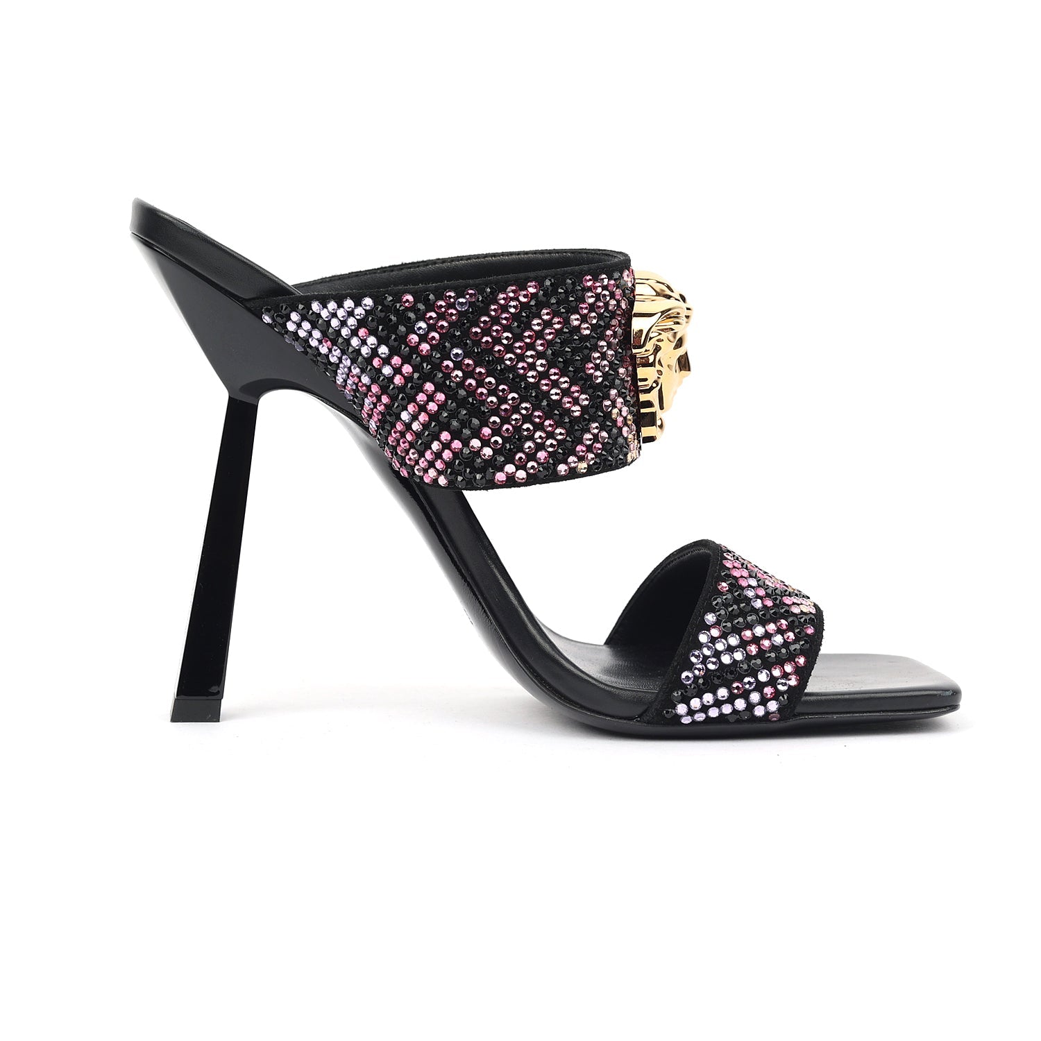 Fendi x Versace Glitter mules