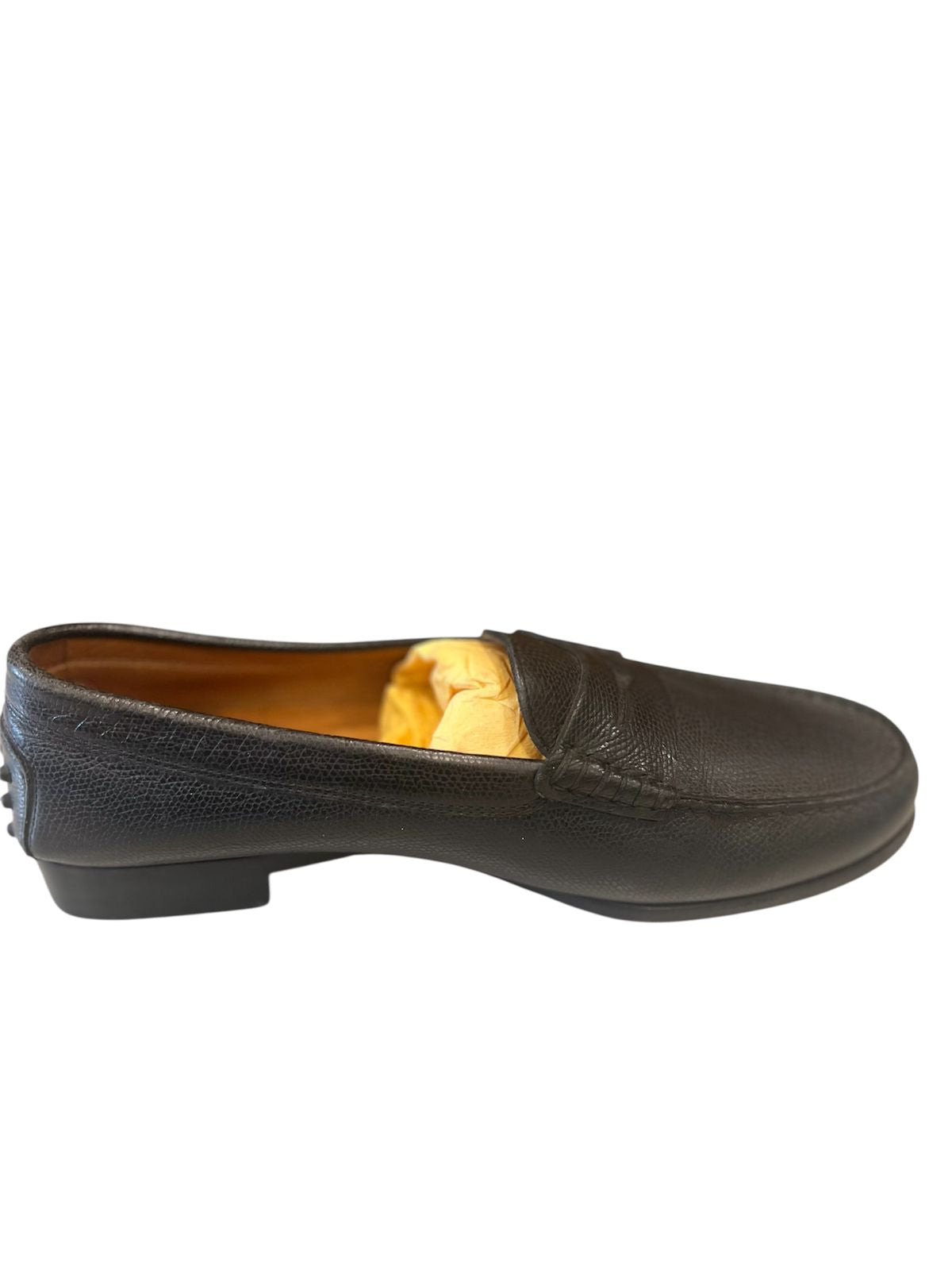 Tod's Gommino Penny Slip On Black Leather Loafers EU 39