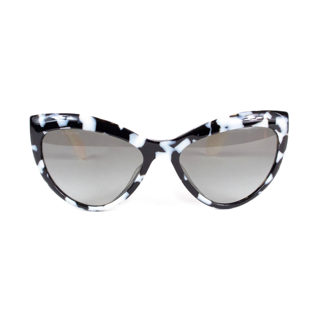 Black & White Cat Print Sunglasses