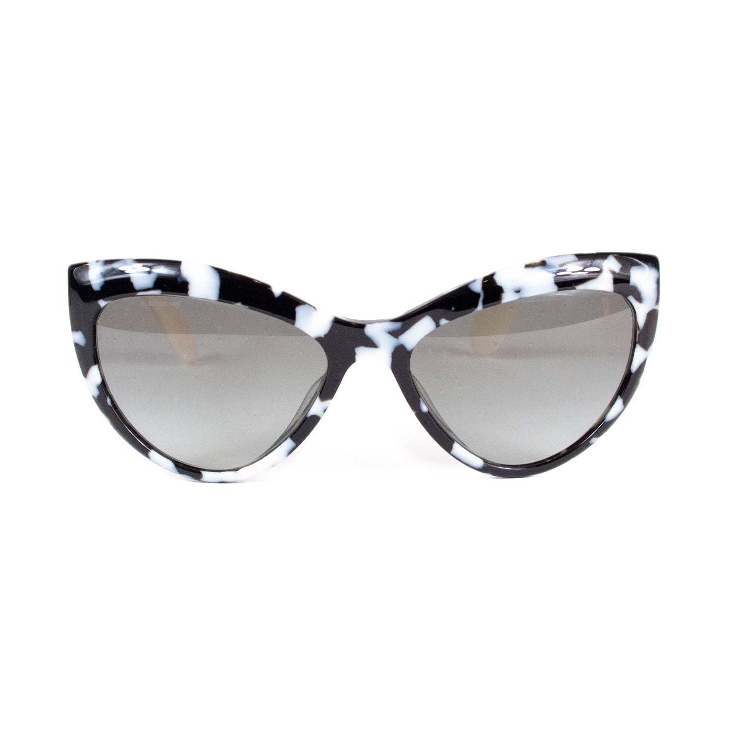 Black & White Cat Print Sunglasses