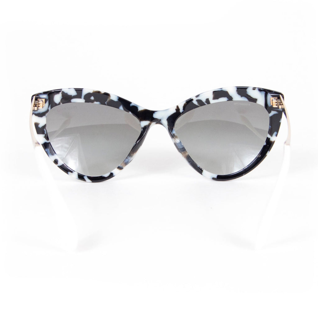 Black & White Cat Print Sunglasses