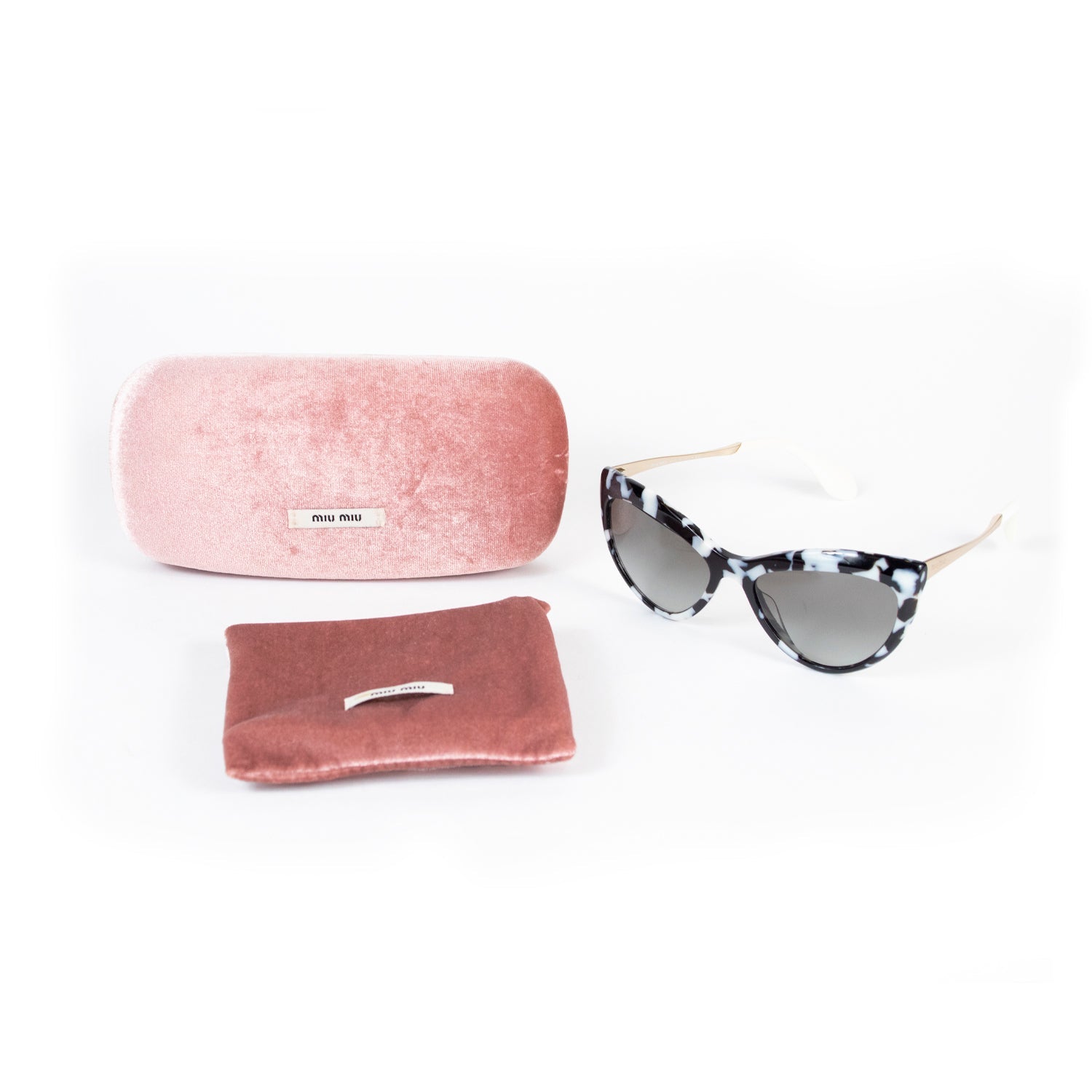 Black & White Cat Print Sunglasses