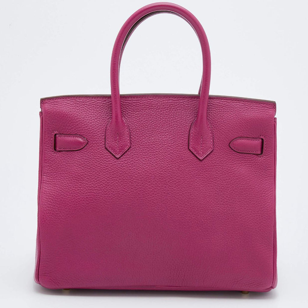 Hermes Birkin 30 Tosca Togo Leather Gold Hardware