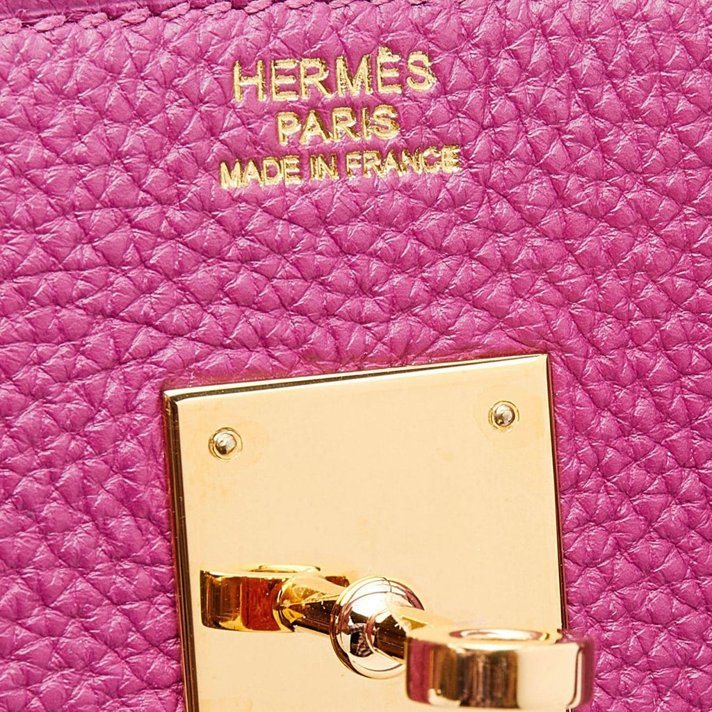 Hermes Birkin 30 Tosca Togo Leather Gold Hardware