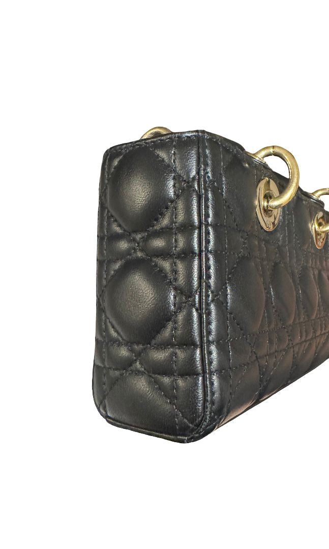 Dior Small Lady D-Joy Black Cannage Lambskin Bag