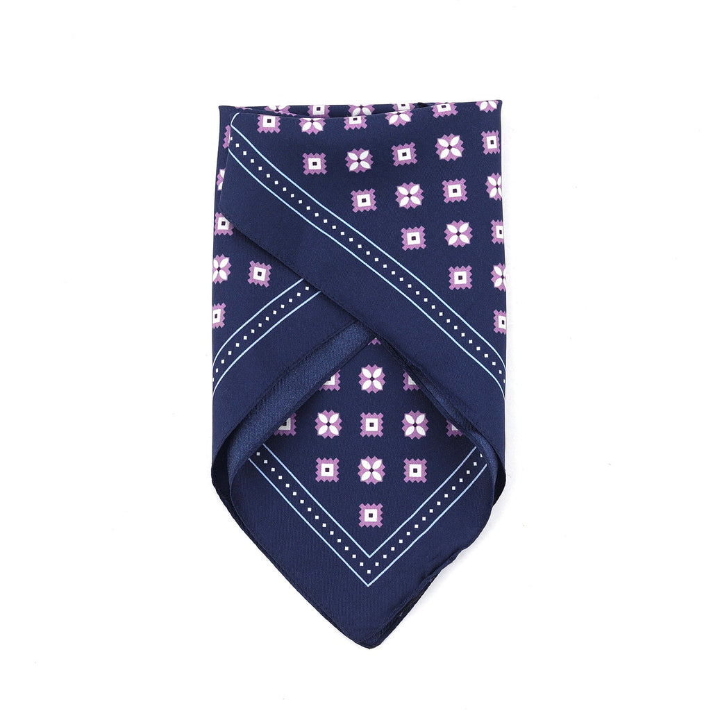 Hugo Boss Silk Pocket Square With Digital Print