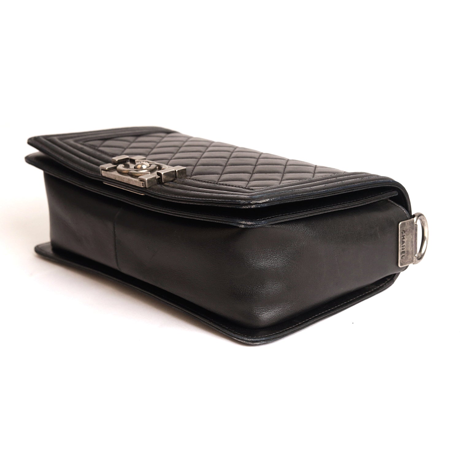 Chanel Boy Bag Medium Quilted Wild Stitched Leather