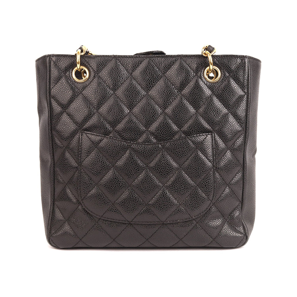 Chanel Black Caviar Petit Shopping PST Tote